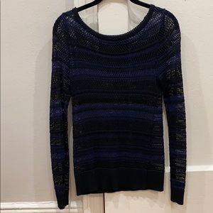 Rag & Bone Striped Open-Knit Tunic